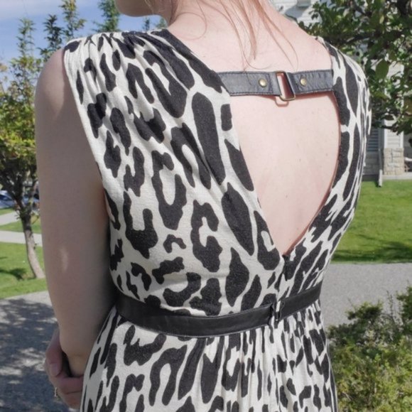 Tracy Reece leopard print maxi dress empire waist - Picture 4 of 10